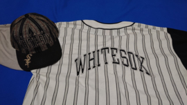 VINTAGE 90S STARTER JERSEY ARCH+ARCH PET LICHT GEBRUIKT ) CHICAGO WHITE SOX ( ZEER ZELDZAAM )