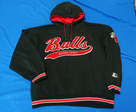 VINTAGE 90S STARTER SCRIPT CAPUCHON TRUI ( LICHT GEBRUIKT ) CHICAGO BULLS