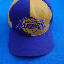 VINTAGE 90S STARTER PINWHEEL PET ( LICHT GEBRUIKT ) LOS ANGELES LAKERS ( ZELDZAAAAM )