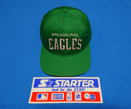 VINTAGE 90S STARTER ARCH PET ( LICHT GEBRUIKT ) PHILADELPHIA EAGLES ( ZELDZAAM )