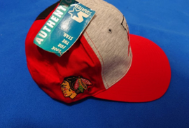 VINTAGE 90S STARTER LETTERMAN PET ( NIEUW+TAG ) CHICAGO BLACKHAWKS