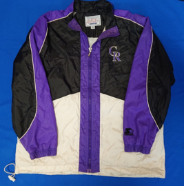 VINTAGE 90S STARTER WINDBREAKER ( LICHT GEBRUIKT ) COLORADO ROCKIES