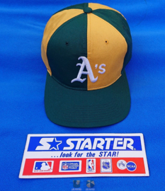 VINTAGE 90S STARTER PINWHEEL PET ( LICHT GEBRUIKT ) OAKLAND ATHLETICS ( ZEER ZELDZAAM )