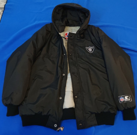 VINTAGE 90S STARTER PUFFER ( LICHT GEBRUIKT ) LOS ANGELES RAIDERS ( ZELDZAAM )