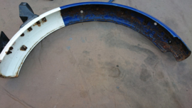 SPATBORD SET BLAUW ( 27-2 ) MET ACHT L HUISJE EN PLAAT HOUDER