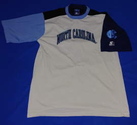 VINTAGE 90S STARTER ARCH T-SHIRT ( LICHT GEBRUIKT ) CAROLINA TAR HEELS