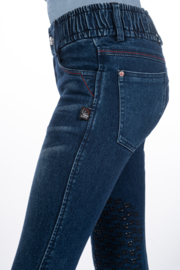 Jeans Rijbroek 'Aymee Denim', Siliconen Grip Kniestukken