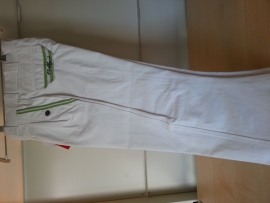 ** Robby`s Rijbroek "White-Green", maat 34,36,40,42