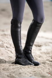 HKM Leren rijlaarzen 'Titanium Style', kort, wijdte M