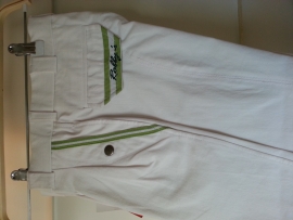 ** Robby`s Rijbroek "White-Green", maat 34,36,40,42