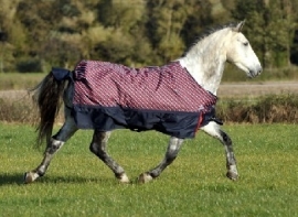 HKM Outdoordeken `Classic Stripe`, fleecegevoerd, 1200 D, Maat 165 en 205