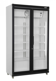 Horeca Display koeling met 2 dlazen deuren 850 liter
