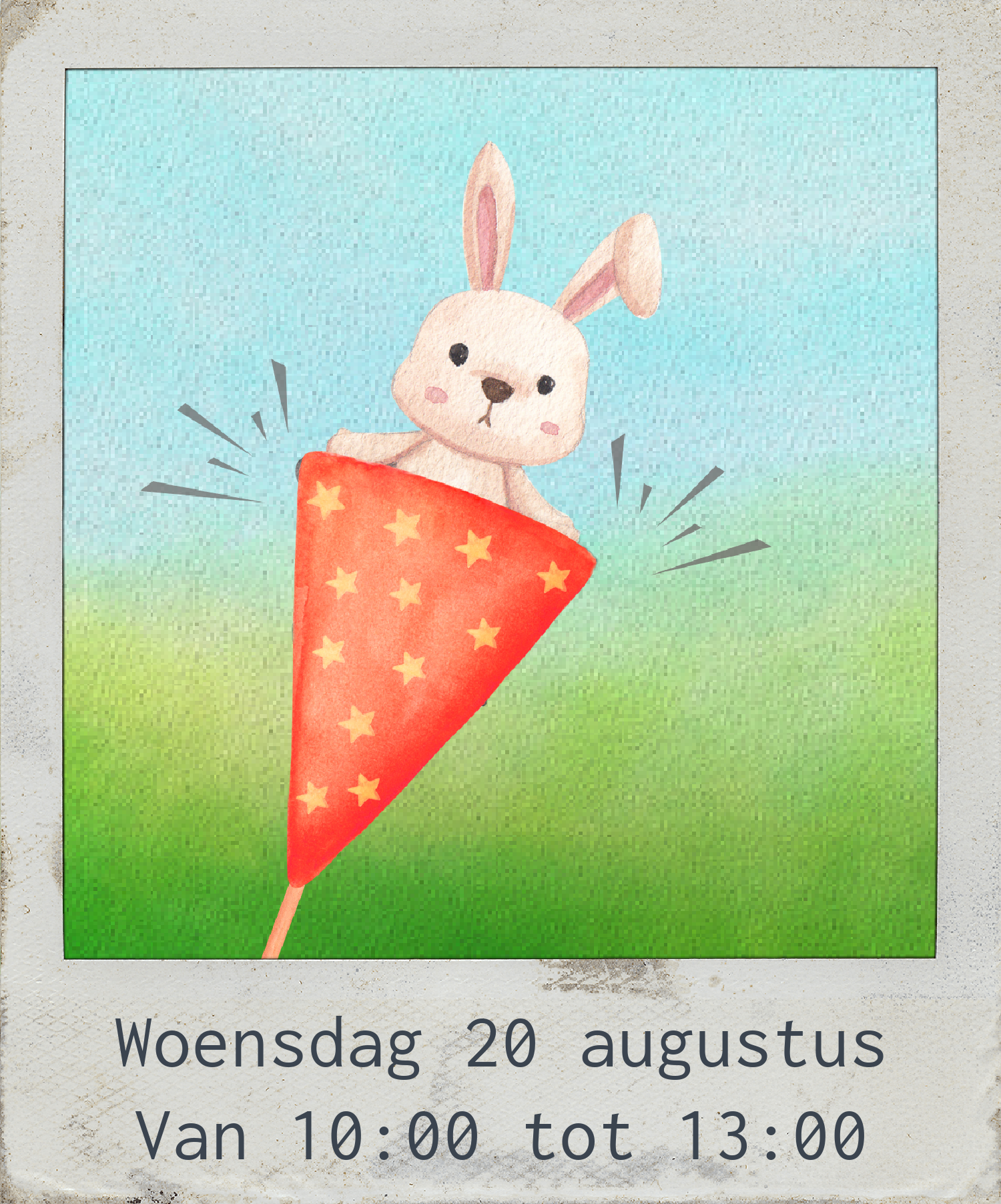 Woensdag 20 augustus, Konijn in de hoed