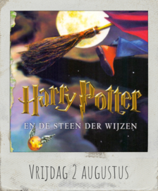 Vrijdag 2 augustus, Harry Potter en de steen der wijzen