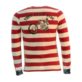 13 1/2 TSR LONGSLEEVE RED/WHITE - SMALL ONLY