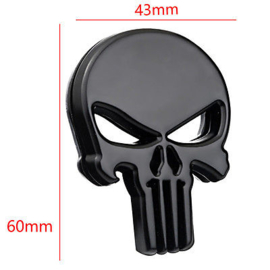 The Punisher - METAL BADGE - Black