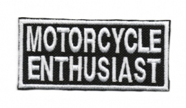 WHITE PATCH - MOTORCYCLE ENTHUSIAST
