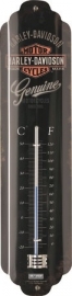 Harley-Davidson - Tin Sign - 'Genuine' Thermometer
