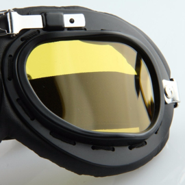 Goggles - RAF / Red Baron style - Gold Chrome Lens