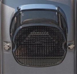 Harley-Davidson - Laydown Taillight Lens, SMOKE - Bottom Tag Window - 99/00-E03
