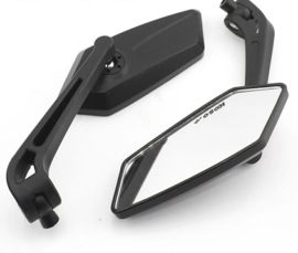 Custom Mirror Set - Black - ABS lightweight - Spiegels