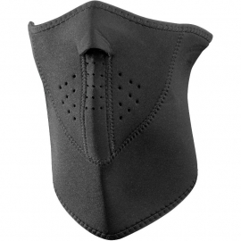 Neoprene Black 3-Panel Face Mask - BLACK - Zan HeadGear