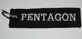 Embroided Keychain - Black & White - PENTAGON