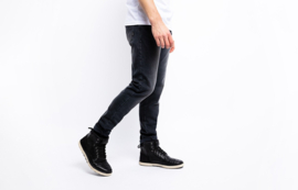 John DOE - TAYLOR MONO BLACK - washed jeans- AAA protection