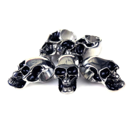 BEADS:  SKULL SET of 5 - (horizontal) for Paracord and other