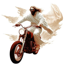 Back Patch - Jesus Christ - Motorcycle Biker Large Patch