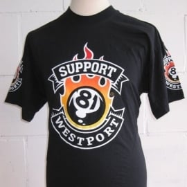 Support 81 - Westport - T-shirt 81-ball  - Hells Angels Support Wear