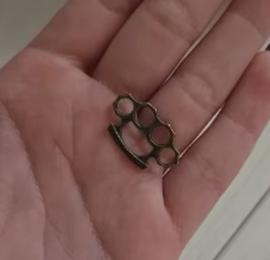 Knuckle Duster - BRASS color - Charm