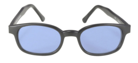 Sunglasses - X-KD's - Larger KD's - LIGHT BLUE - Matte black frame