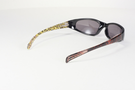 Sunglasses - KD's CHIX Heavenly Man Eater - Black Frame with LEOPARD Arms - Smoke