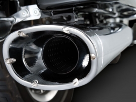 Vance & Hines Monster Ovals Slip-On Chrome Mufflers / chrome endcaps