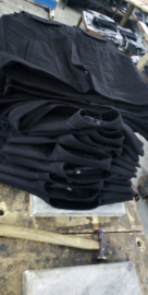 Black Denim Vest  'Sonny' - 6 pockets