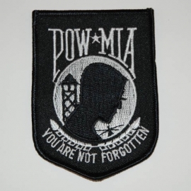 PATCH - Pow flag - POW MIA - YOU ARE NOT FORGOTTEN - Prisoner of war silhouette