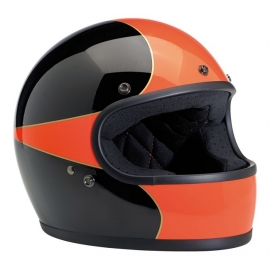 BiltWell - Gringo Helmet - GLOSS BLACK/ORANGE - LIMITED - MEDIUM ONLY