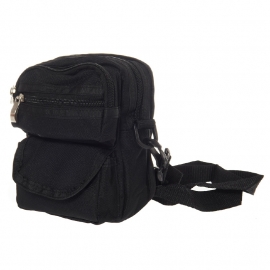 Small Travel Bag - Black - Shoulder or Belt