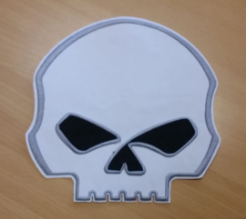 Large Patch - White Skull - 22 cm wide!!