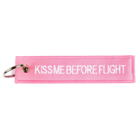 Keychain - Kiss  Before Flight - PINK!
