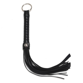 Short Whip  - Riding Crop - Black - Steel Ring