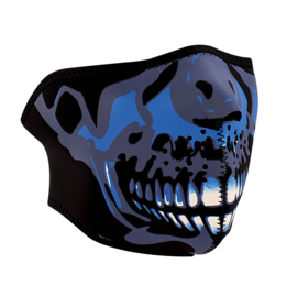 Face Mask - Half -  - Zan HeadGear - Blue Skull