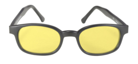 Sunglasses - X-KD's - Larger KD's - YELLOW - Matte black frame