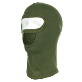 Balaclava 1-hole with Mesh Nose - Black or Army Green