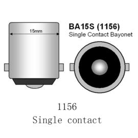 LIGHT BULB, 12-VOLT. SINGLE FILAMENT REPL. 1156 - LED