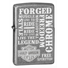 Zippo - Lighter - Harley-Davidson Antique Silver