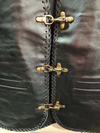 Leather Vest - The Viking - Side Zippers
