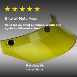 BILTWELL MOTO VISOR SUN YELLOW