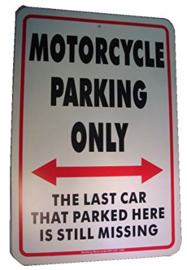 Motorcycle Parking Only - Large Sign